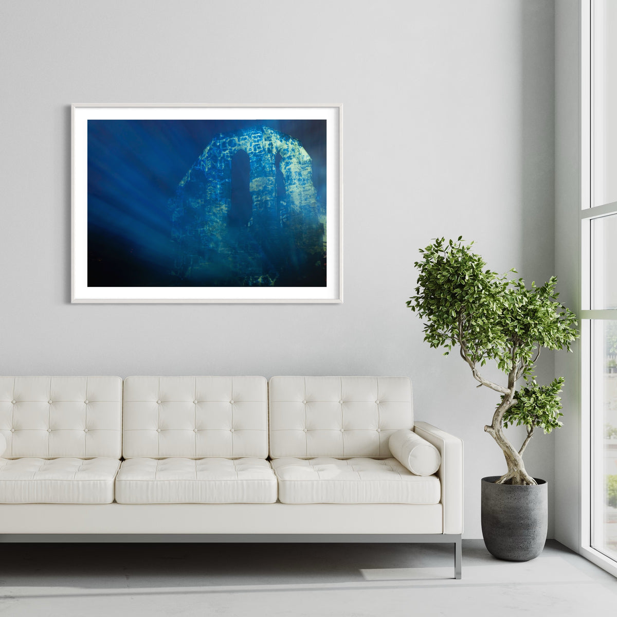 Oberwesel / (Rheinpartie/ Germany) 2009  "Liquid Memory" 2009 (signed + Frame)