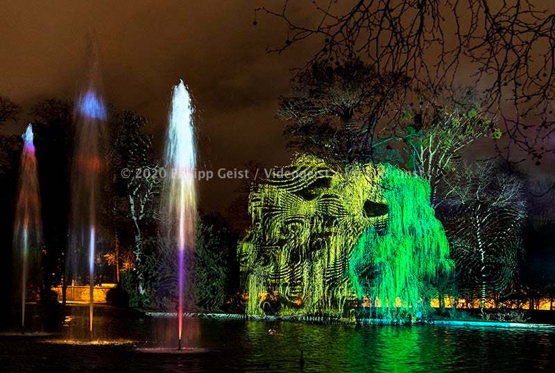 Frankfurt Bethmannpark Luminale 2020 Ariadnes Night (signed + Frame)