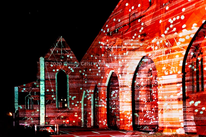 Erfurt Lighting up times - Barfüsserkirche Runie 2012 (signed + Frame)