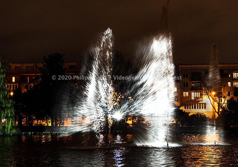 Frankfurt Bethmannpark Luminale 2020 Ariadnes Night (signed + Frame)