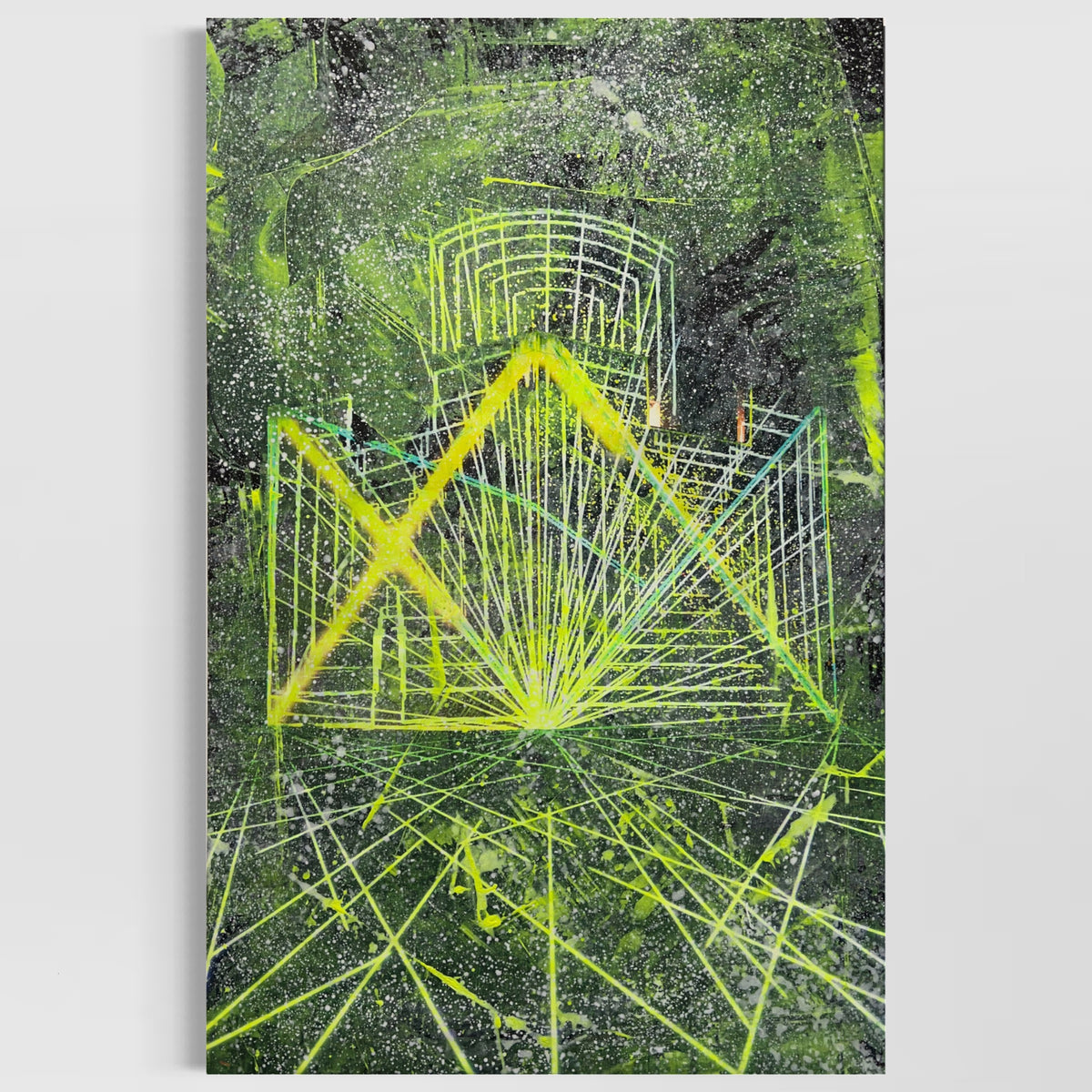 Overpainting on Canvas 2022 // Unna Time Cycles 2017 video installation