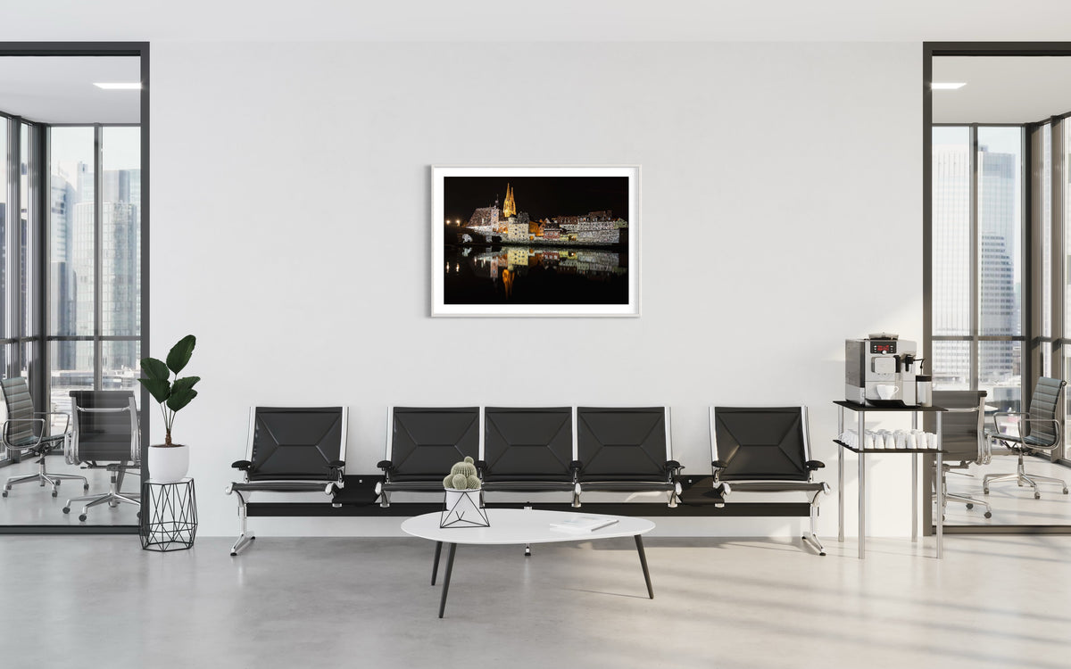 Regensburg Steinerne Brücke 2018 (signed + Frame)