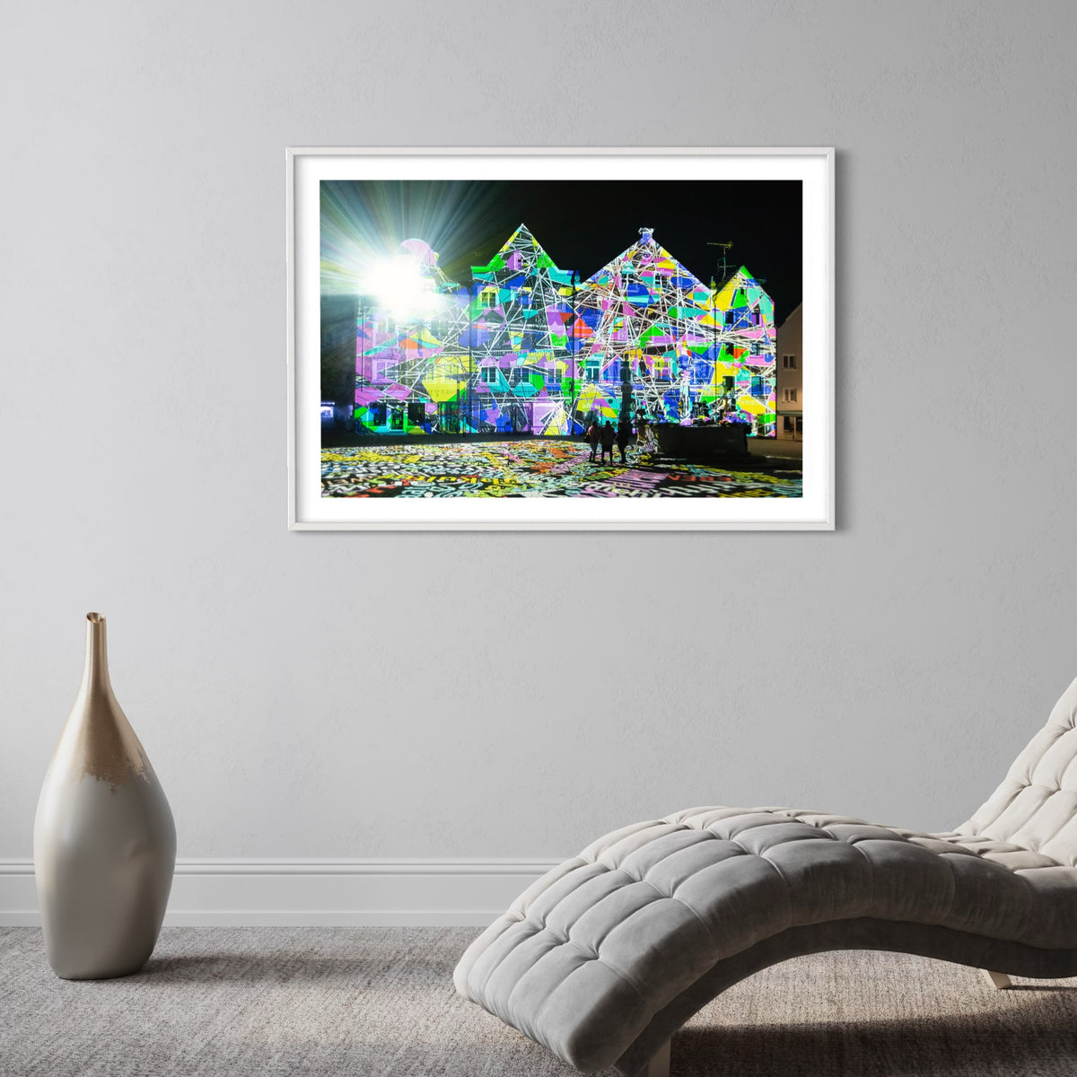 Weilheim 2. Lichtkunst Festival Weilheim Fades 2018 (signed + Frame)
