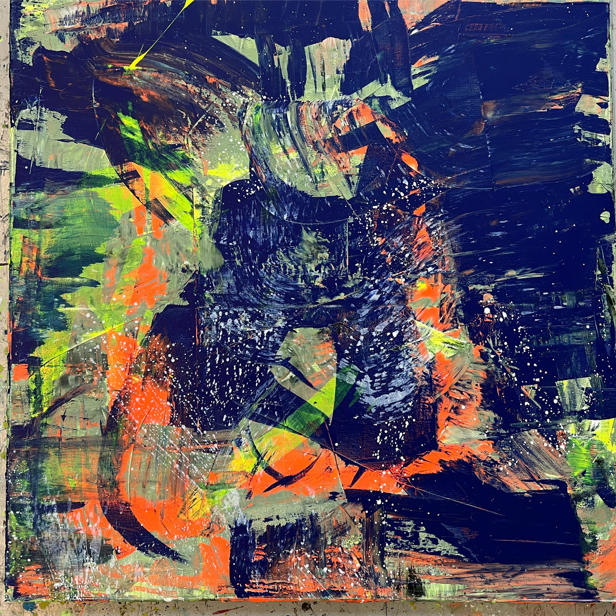 Untitled/ ohne Titel - Painting on Canvas 2022 (80x80cm)