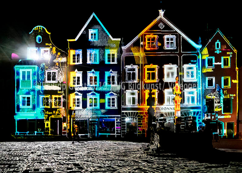 Weilheim 1.Lichtkunst Festival Weilheim Drifts 2016 (signed + Frame)