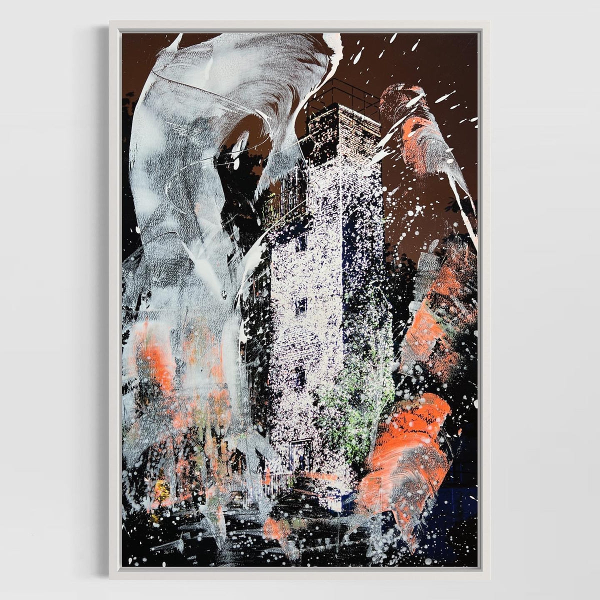 Overpainting Fine Art Print 2022 // Berlin 2020 Hidden Places Treptower Park Aussichtsturm video installation