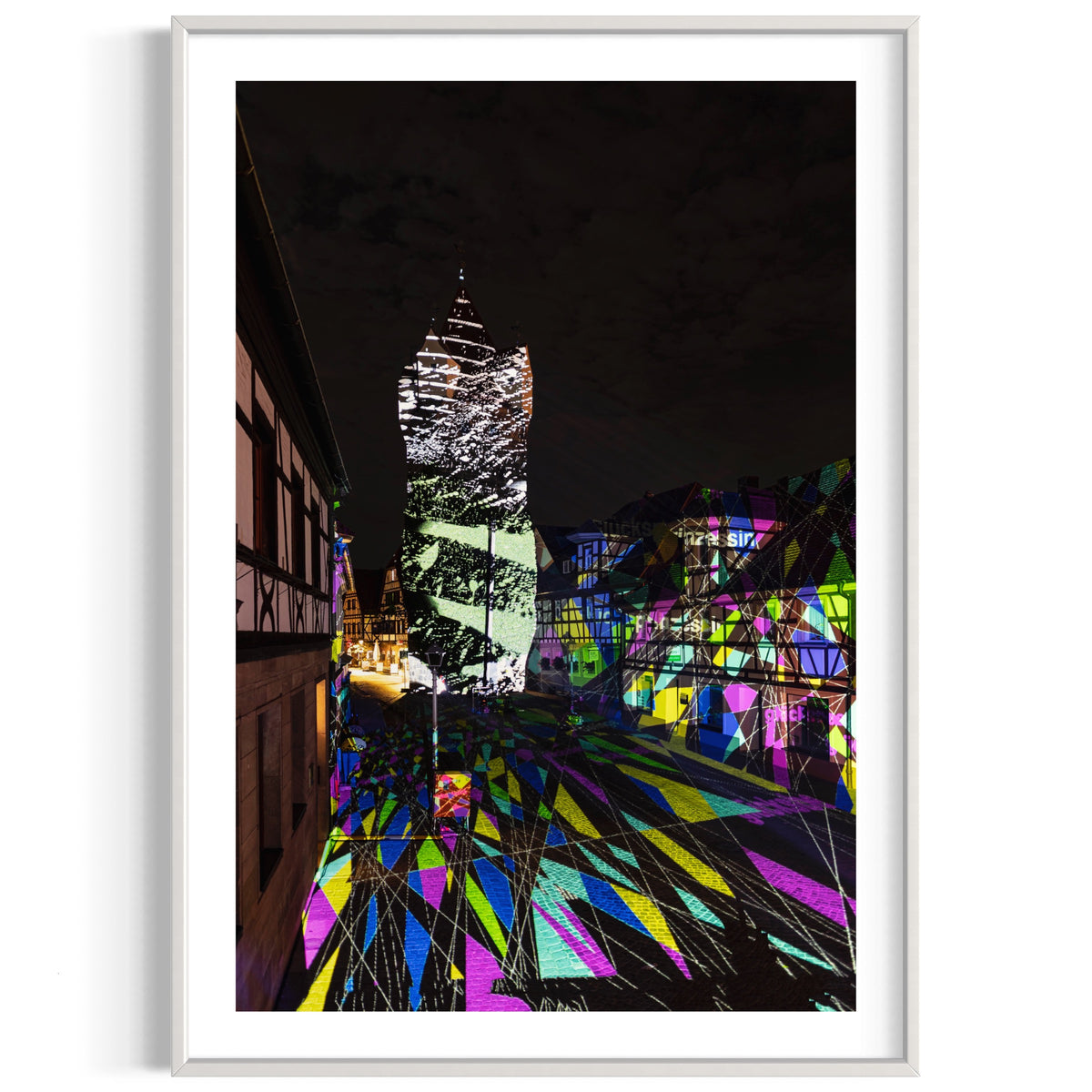 Herzogenaurach Fehnturm „Glücksachen“ 2021 (signed + Frame)