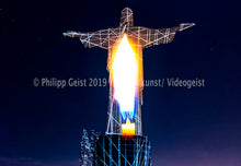 Load image into Gallery viewer, LED Light Frame / Led Leuchtrahmen Cristo Redentor/ Rio de Janeiro 2014  (signed)

