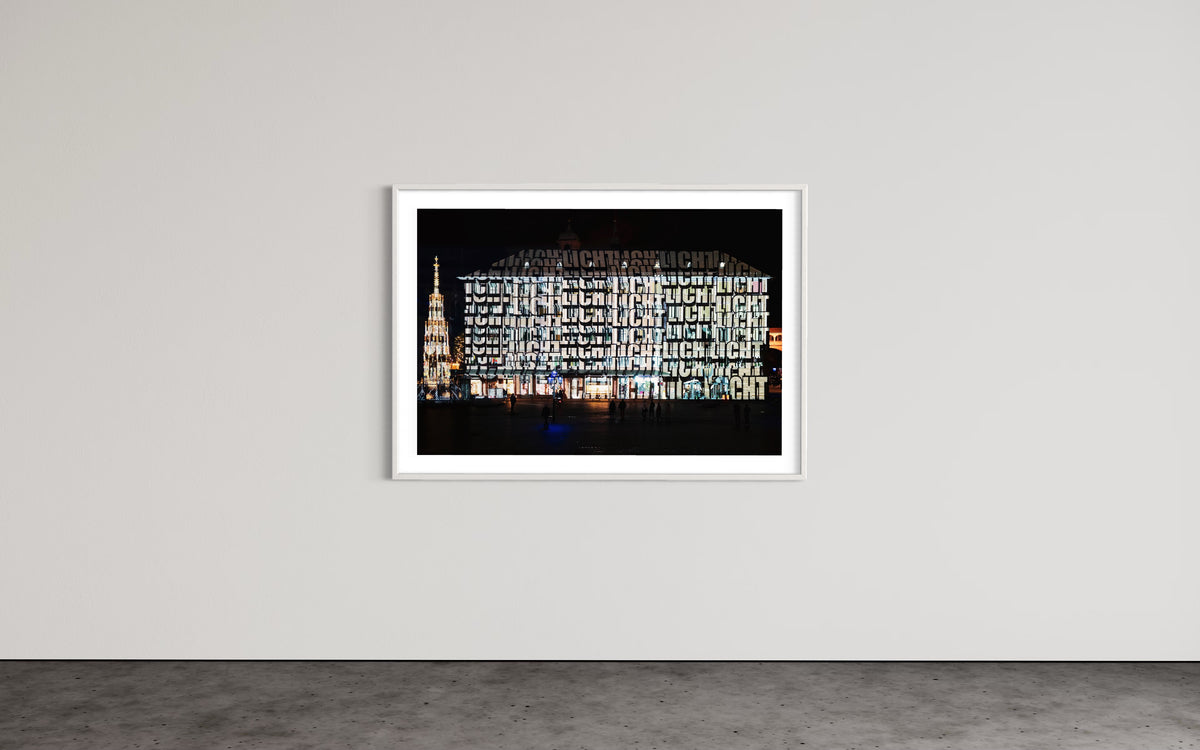 Nürnberg/ Nuremberg Rathaus „Into the Blue“ Blaue Nacht 2017 (signed + Frame)