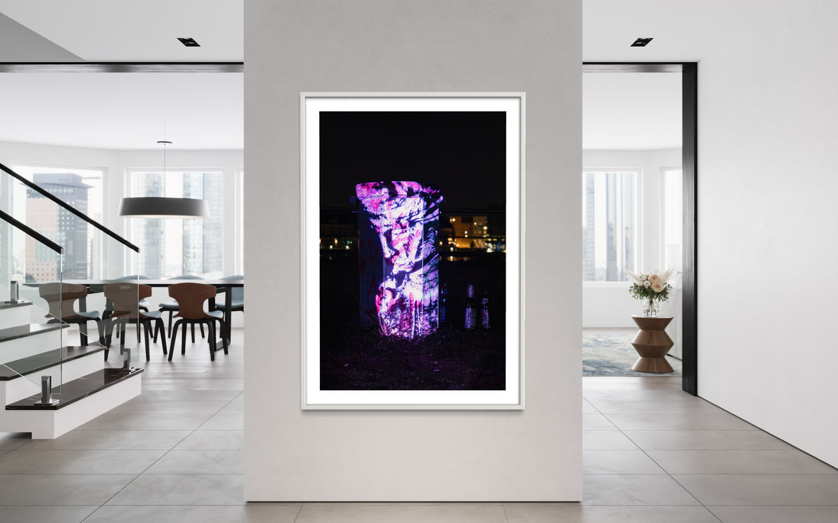Berlin Hidden Places Garbage can/ Mülleimer 2020  (signed + Frame)