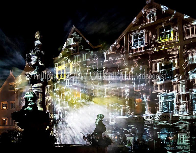 Weilheim 1.Lichtkunst Festival Weilheim drifts 2016 (signed + Frame)