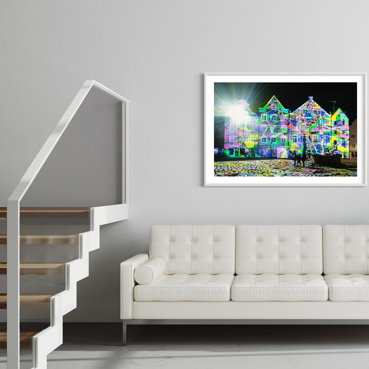 Weilheim 2. Lichtkunst Festival Weilheim Fades 2018 (signed + Frame)