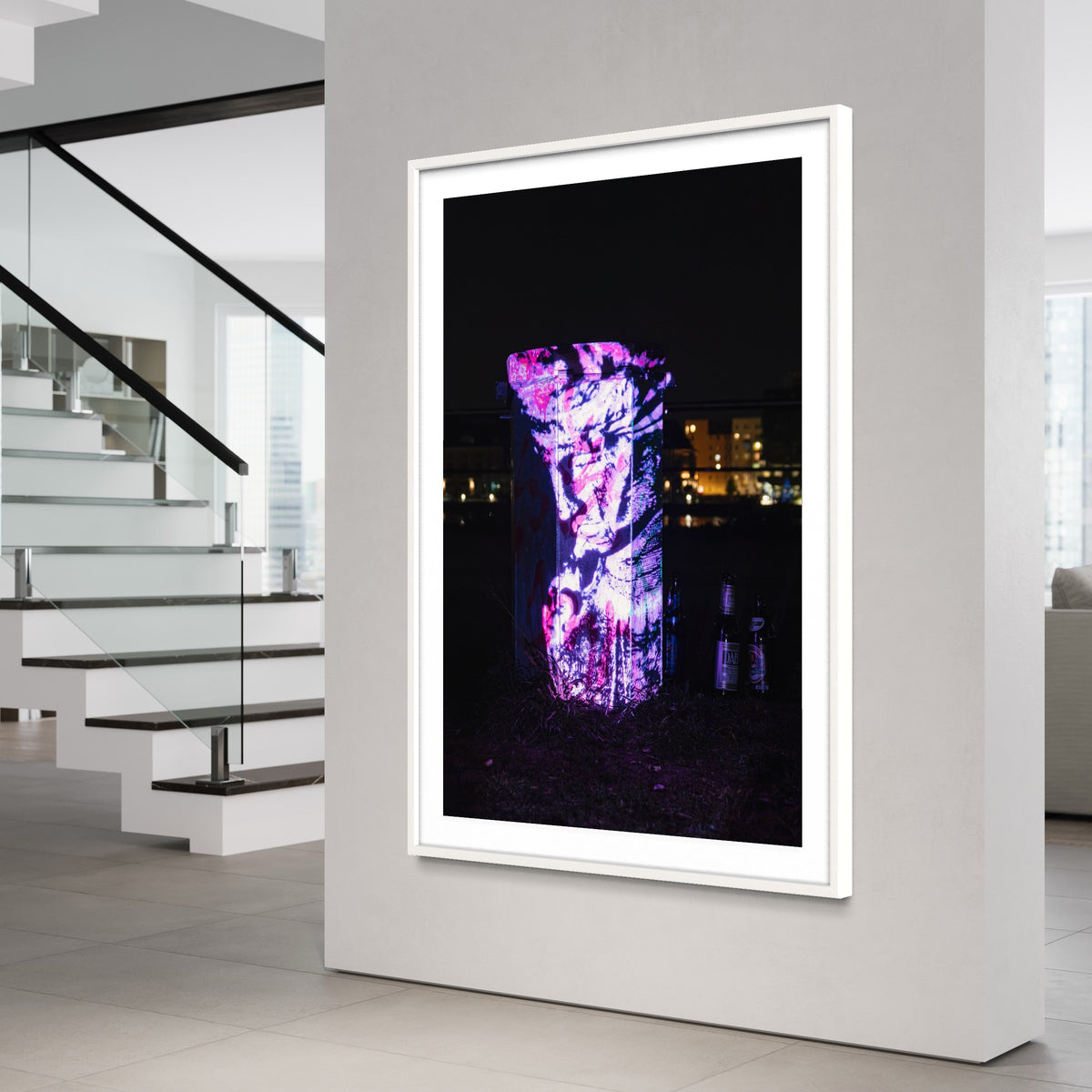 Berlin Hidden Places Garbage can/ Mülleimer 2020  (signed + Frame)