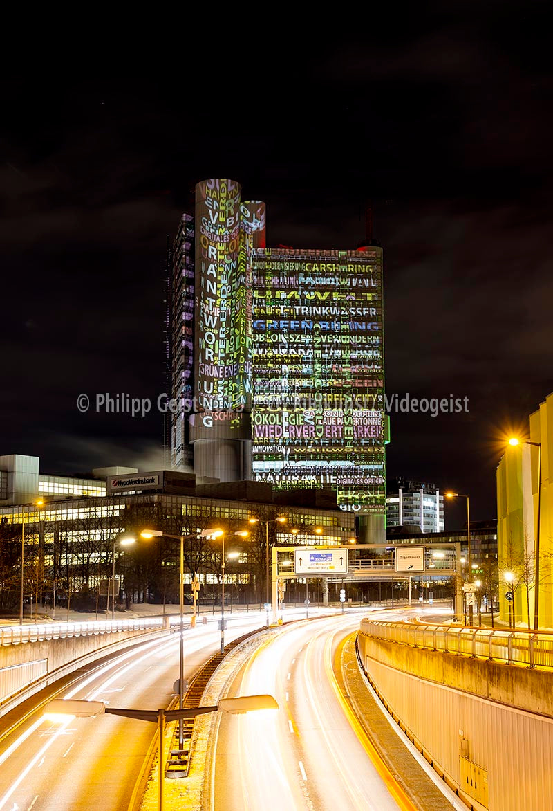 Munich/ München GREEN BUILDING 2015 HVB Tower 2015 (signed + Frame)