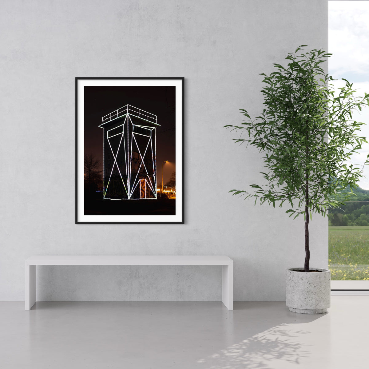 Hidden Places ehemaliger Wachturm DDR/ former Watchtower GDR 2016  (signed + Frame)