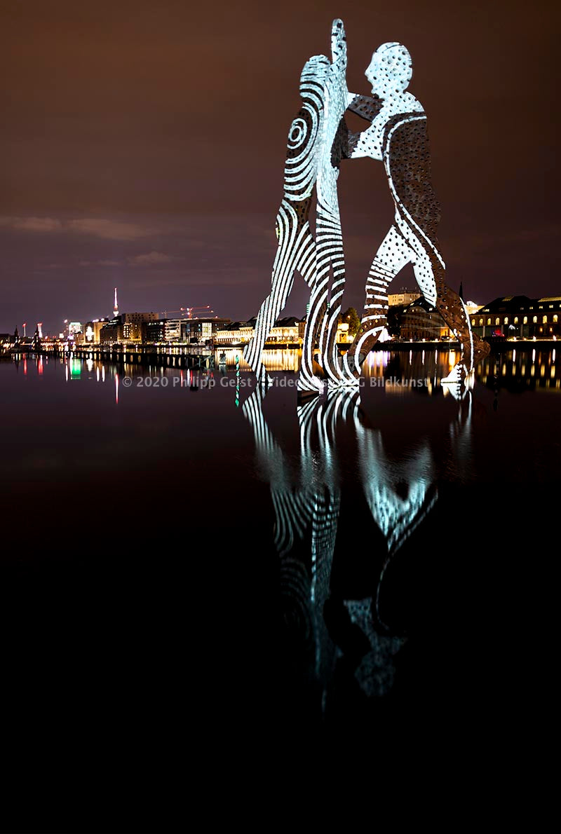 LED Light Frame / Led Leuchtrahmen - Hidden Places Berlin Molecule Man 2020 (signed)