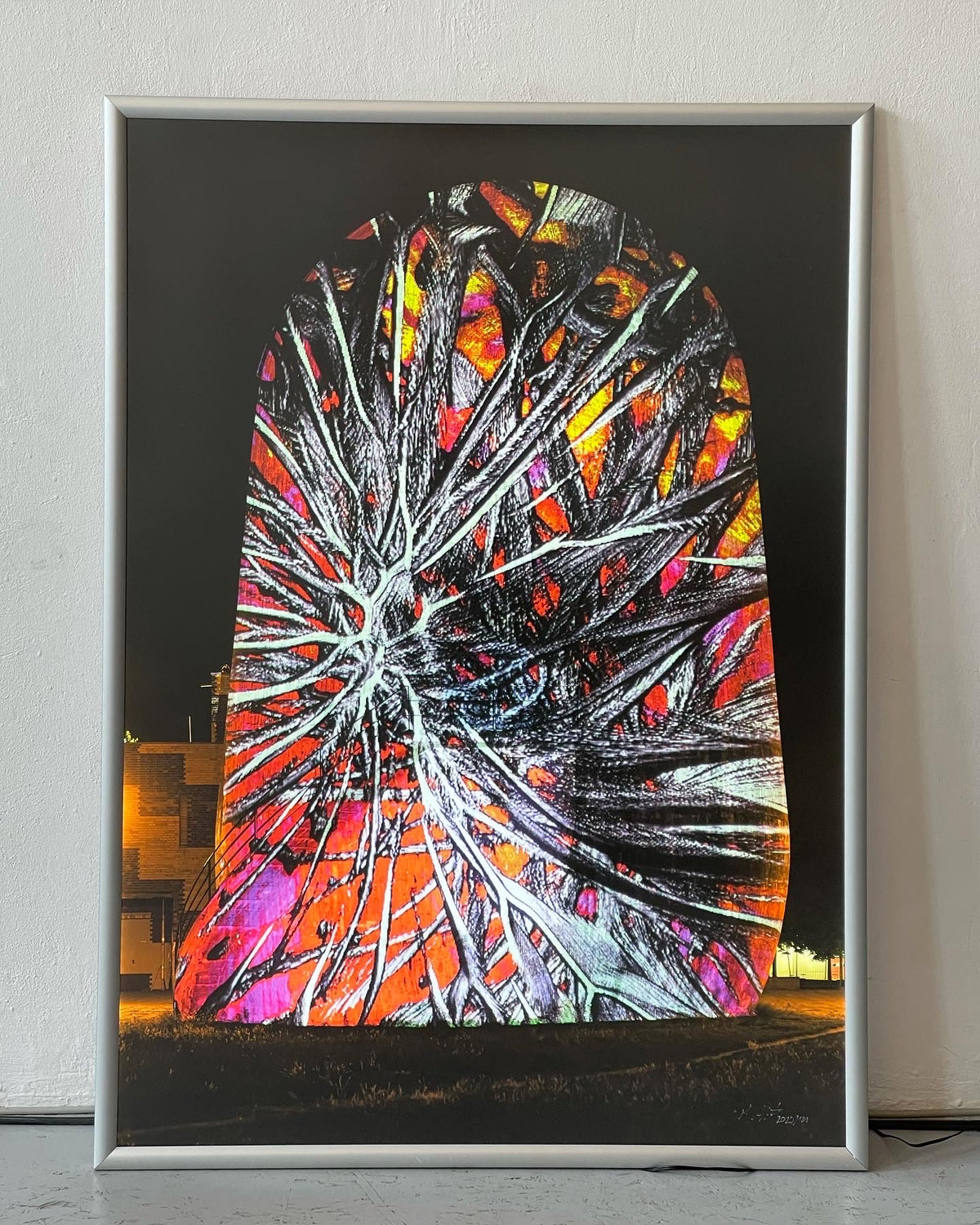 LED Light Frame / Led Leuchtrahmen - Hidden Places Trudelturm 2020 (signed)