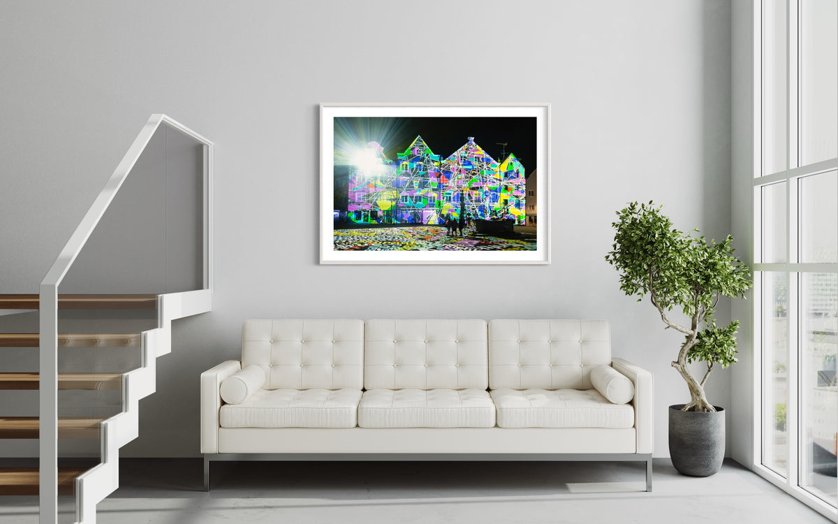 Weilheim 2. Lichtkunst Festival Weilheim Fades 2018 (signed + Frame)