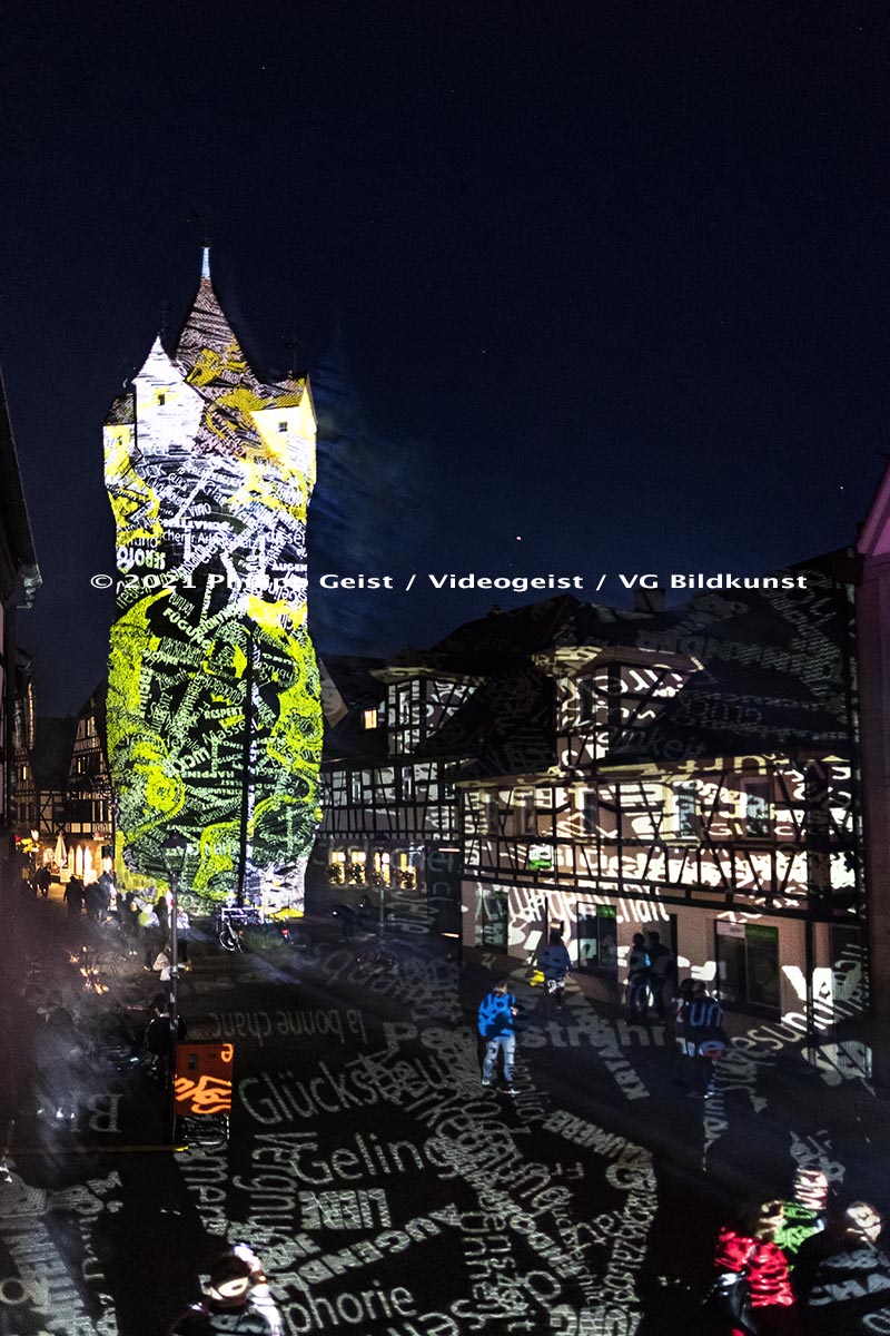 Herzogenaurach Fehnturm „Glücksachen“ 2021 (signed + Frame)