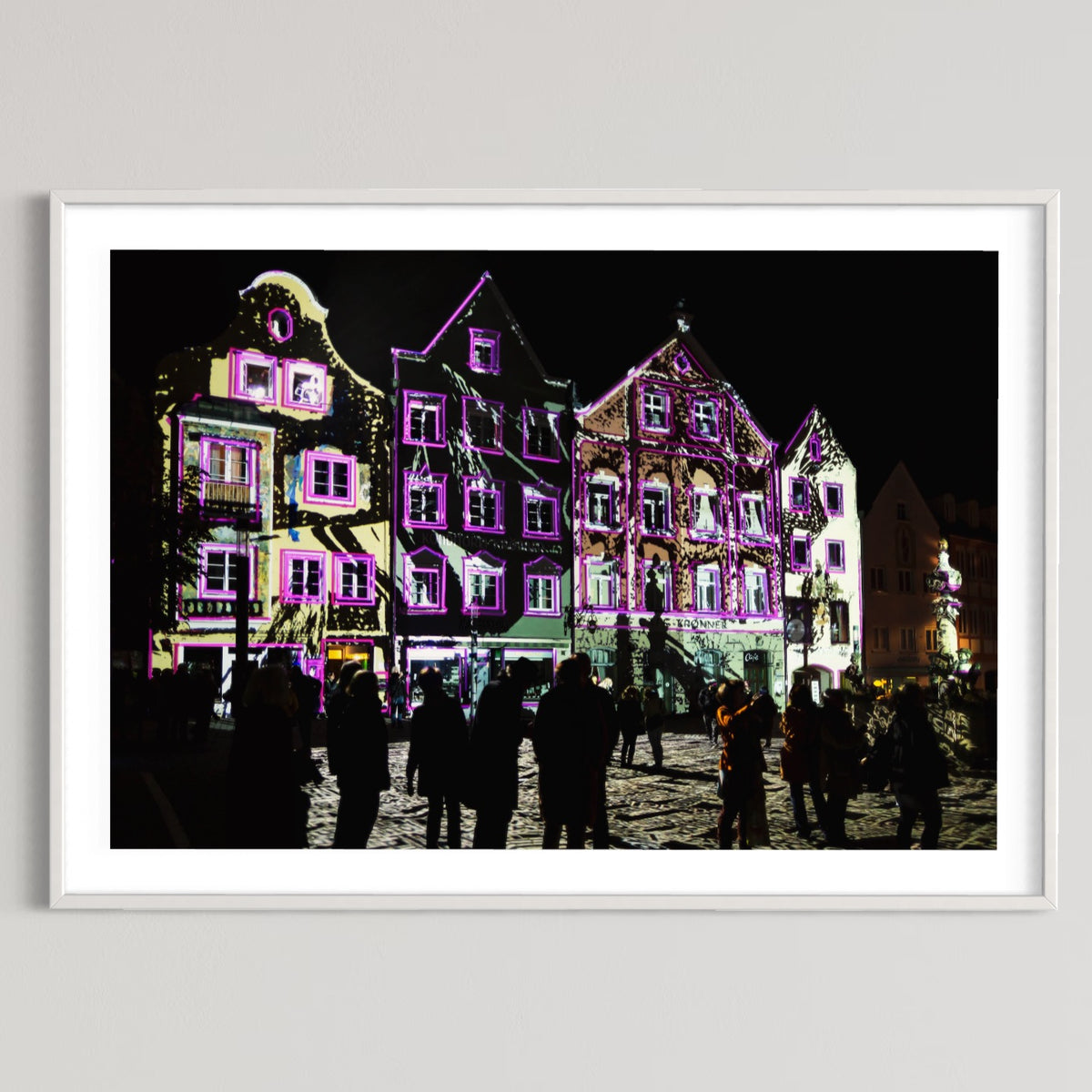 Weilheim 1. Lichtkunst Festival Weilheim Fades 2016 (signed + Frame)