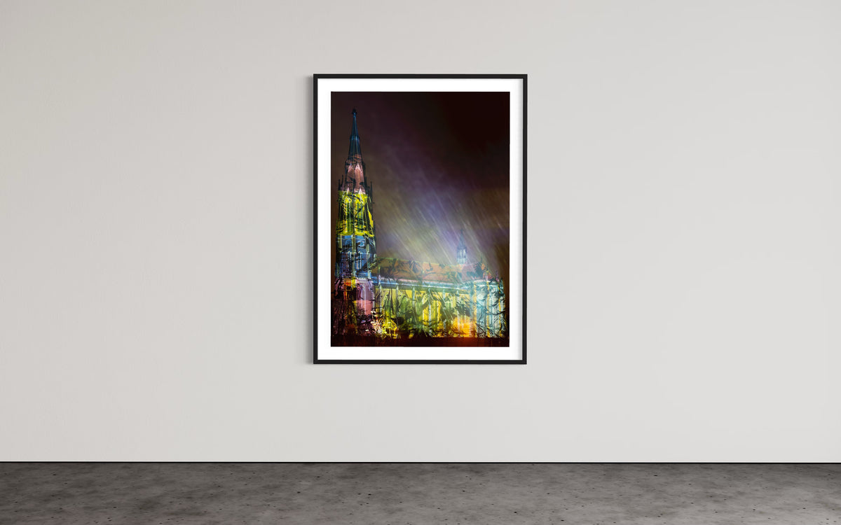 München/ Munich Hl.Kreuz-Kirche Giesing 2015 (signed + Frame)