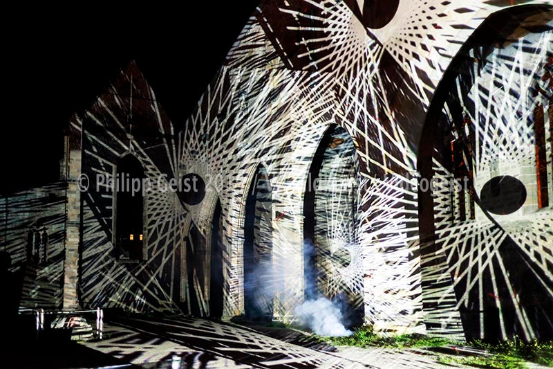 Erfurt Lighting up times - Barfüsserkirche Runie 2012 (signed + Frame)