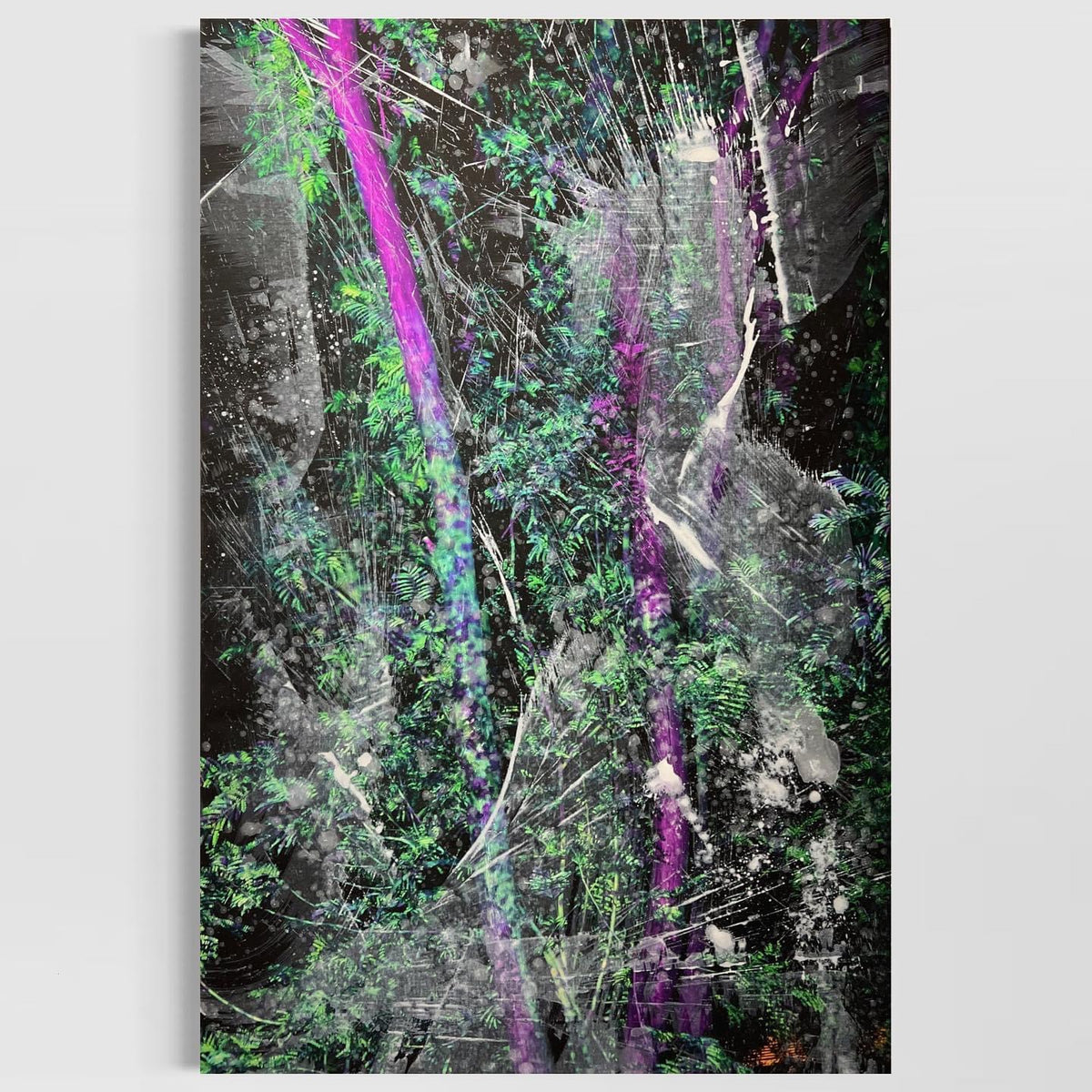 Overpainting on Canvas 2022 // Hidden Places  India Goethe Max Mueller Bhavan Pune 2017 video installation