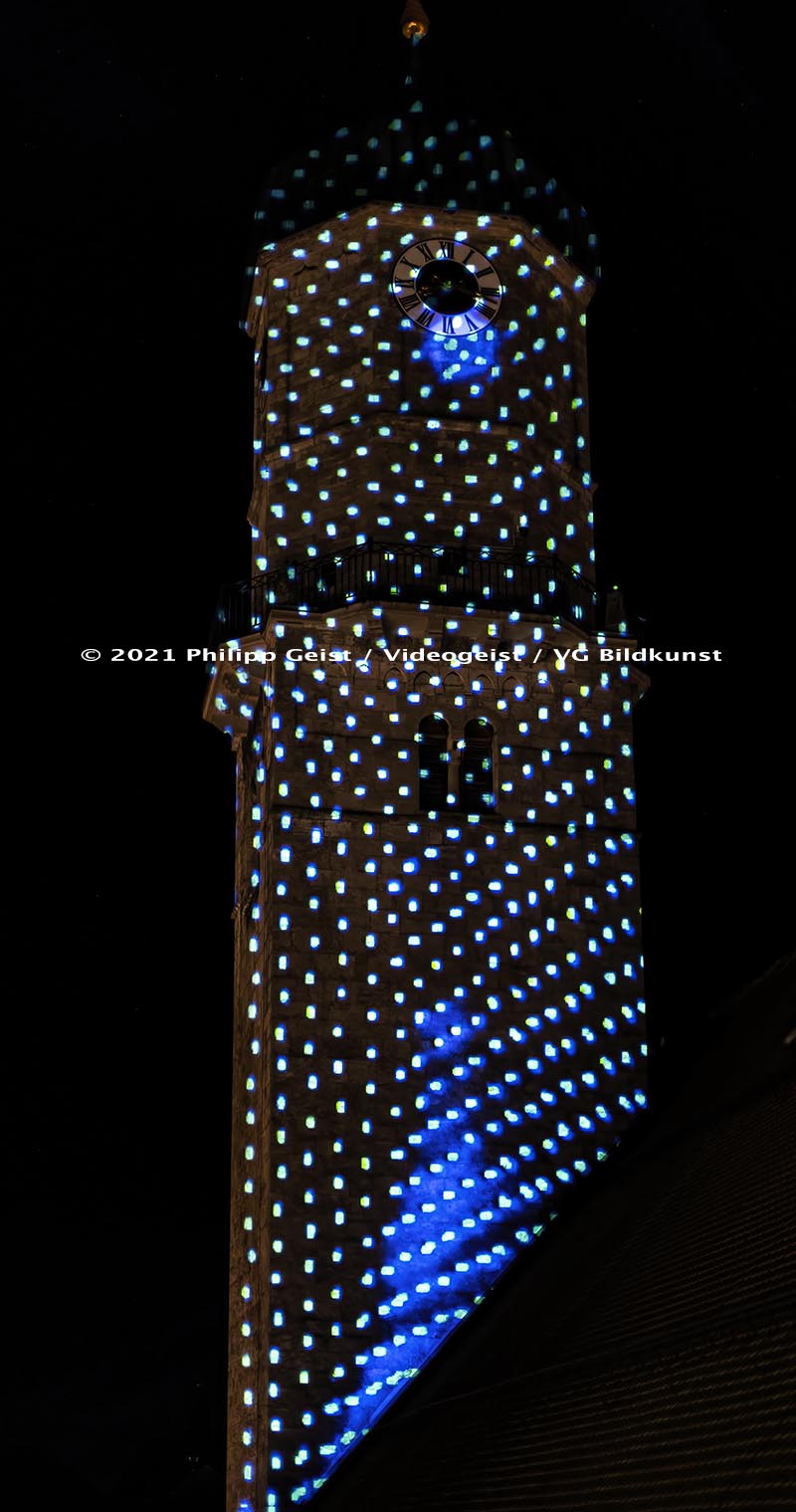 Weilheim Mariä Himmelfahrt Kirchturm „Hoffnungslicht“ 2021 (signed + Frame)