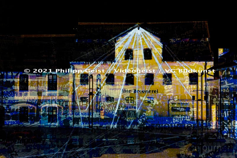 Ebersberg (Munich/ München) Kunstverein Ebersberg Lighting up Times 2014 (signed + Frame)