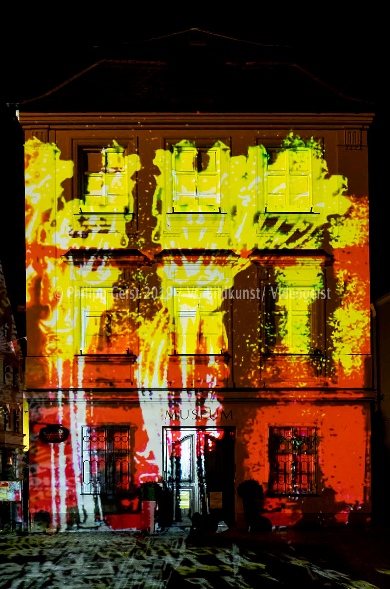 Weilheim 1. Lichtkunst Festival Weilheim drifts 2016 (signed + Frame)