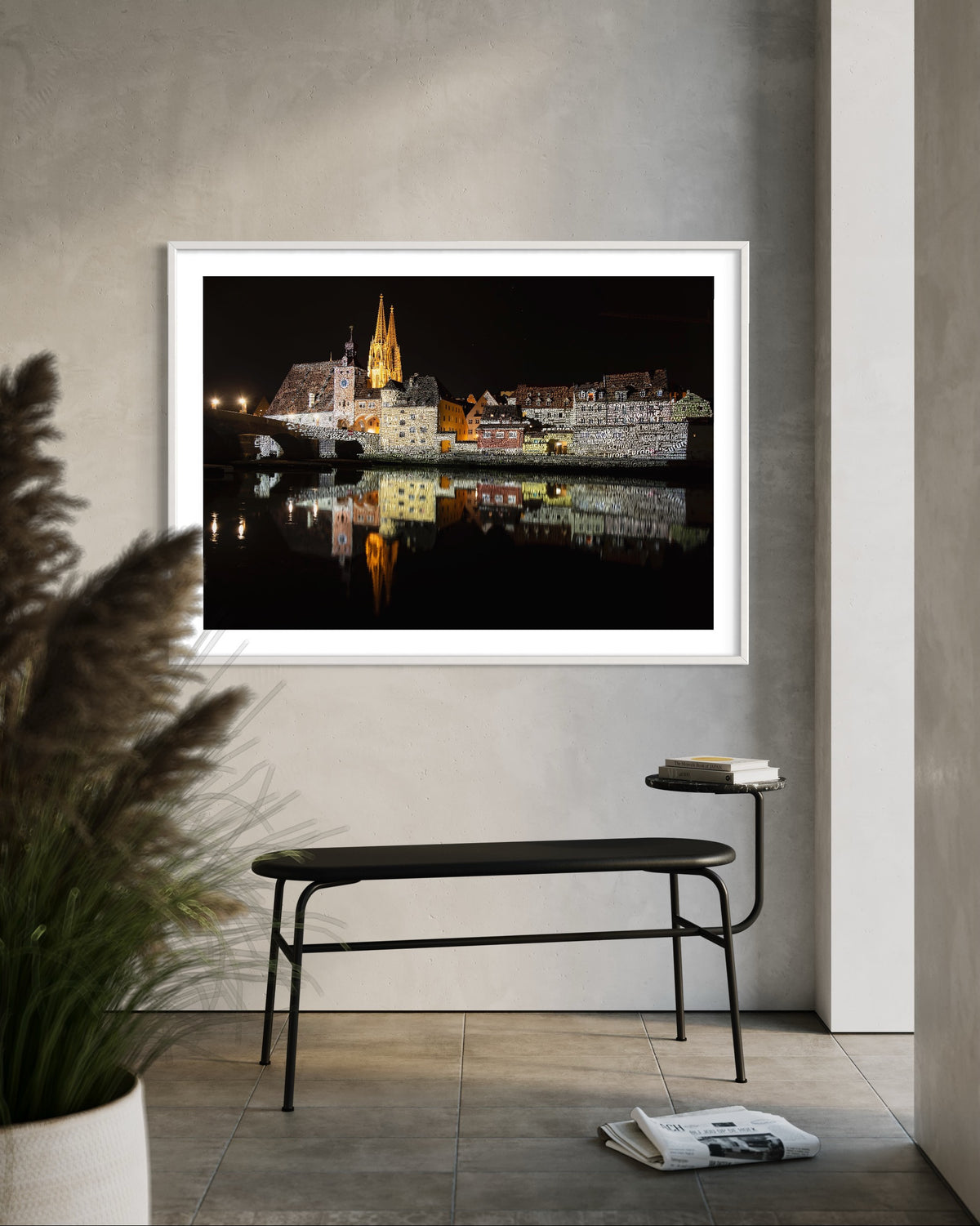 Regensburg Steinerne Brücke 2018 (signed + Frame)